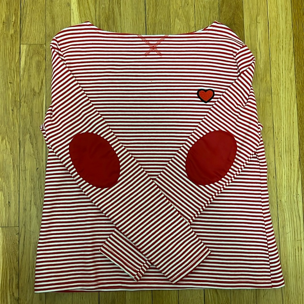 Red and White long sleeve